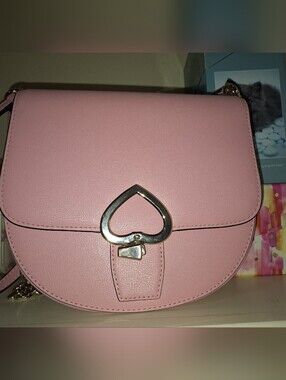 Kate Spade Knott Medium Saddle Bag Pink NWOT